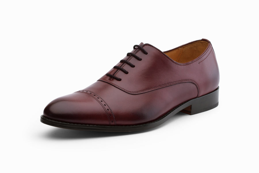 Cap Toe Oxford - Burgundy (US 9 Only)