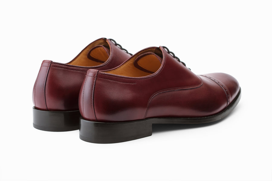 Cap Toe Oxford - Burgundy (US 9 Only)