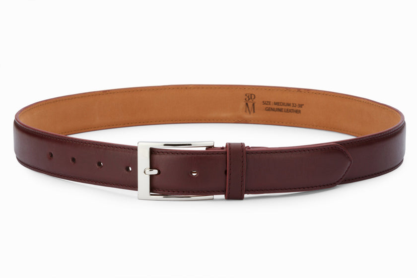 Flat Belt- Dark Burgundy