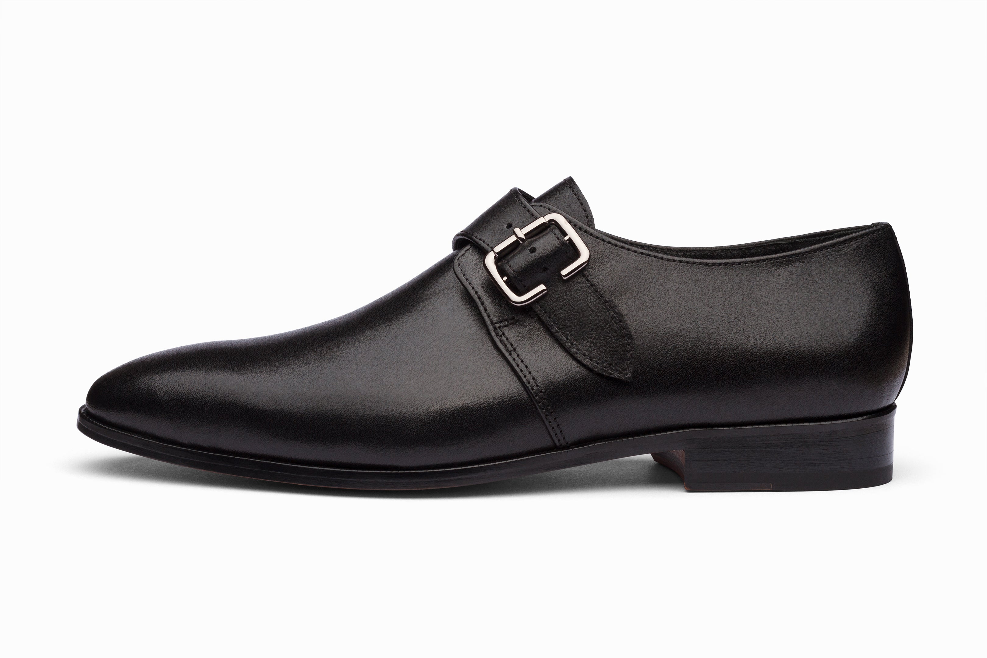 Single Monkstrap Black | Handcrafted Full-Grain Leather | 3DM