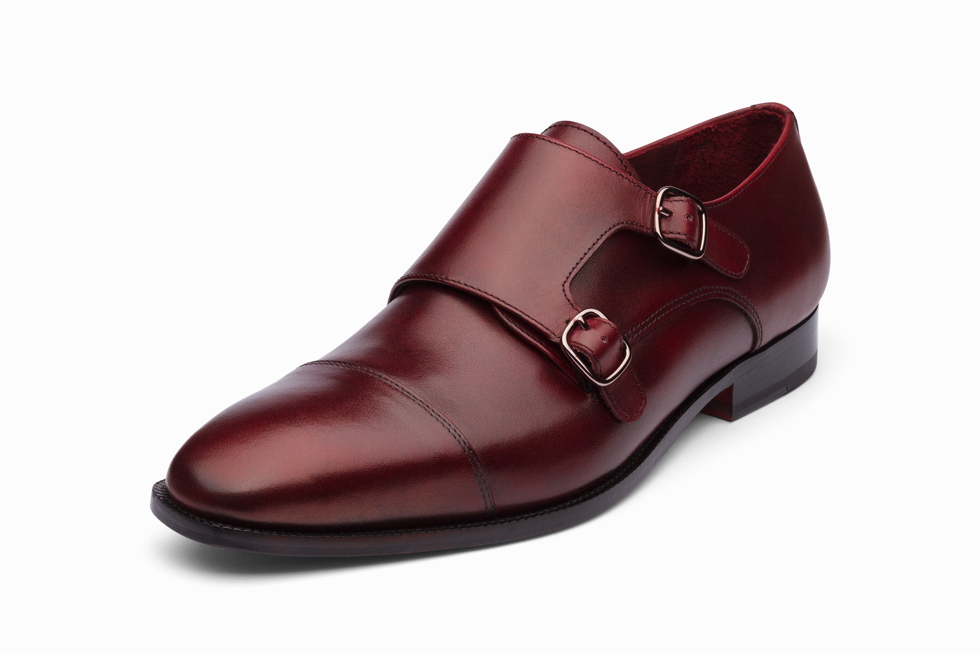 Toecap Double Monks Dark Burgundy | Handcrafted | 3DM Lifestyle Toecap Double Monks Dark Burgundy | Handcrafted | 3DM Lifestyle
