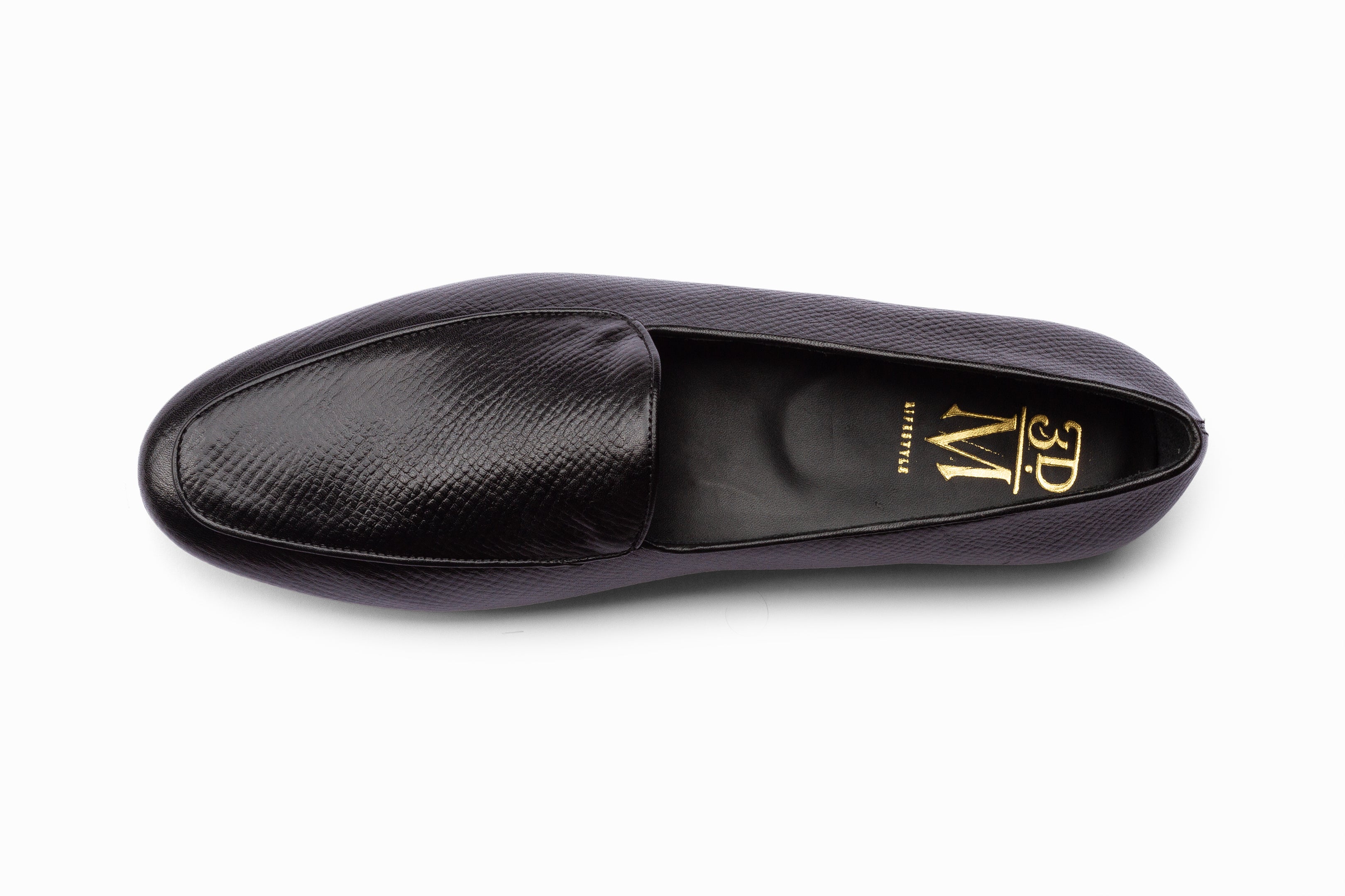 Belgian Loafers Black Hatch Grain | Men display picture 2