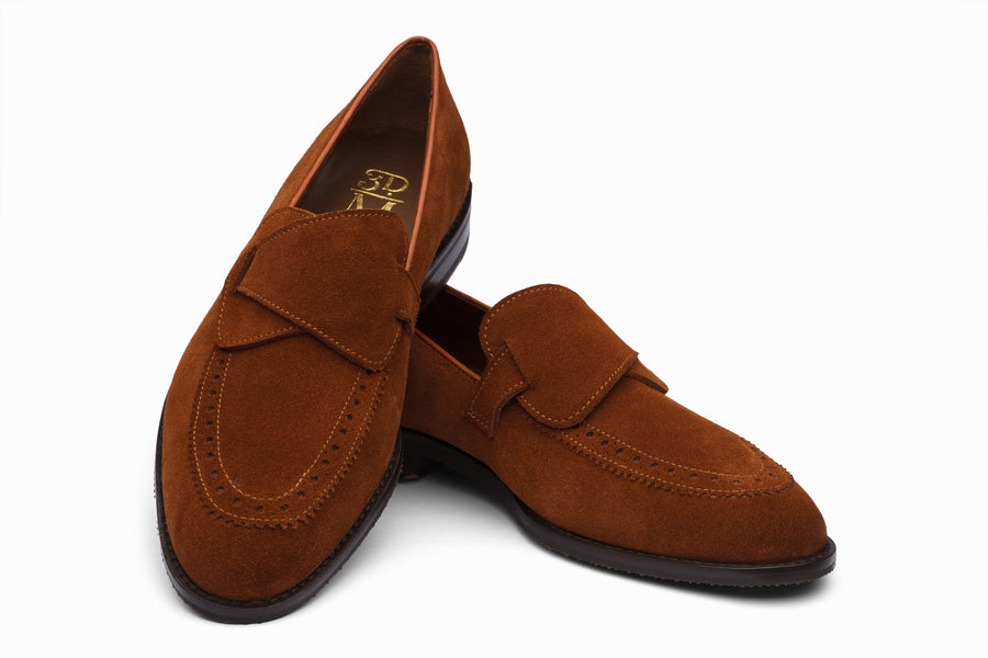 Butterfly Loafers - Brown Suede