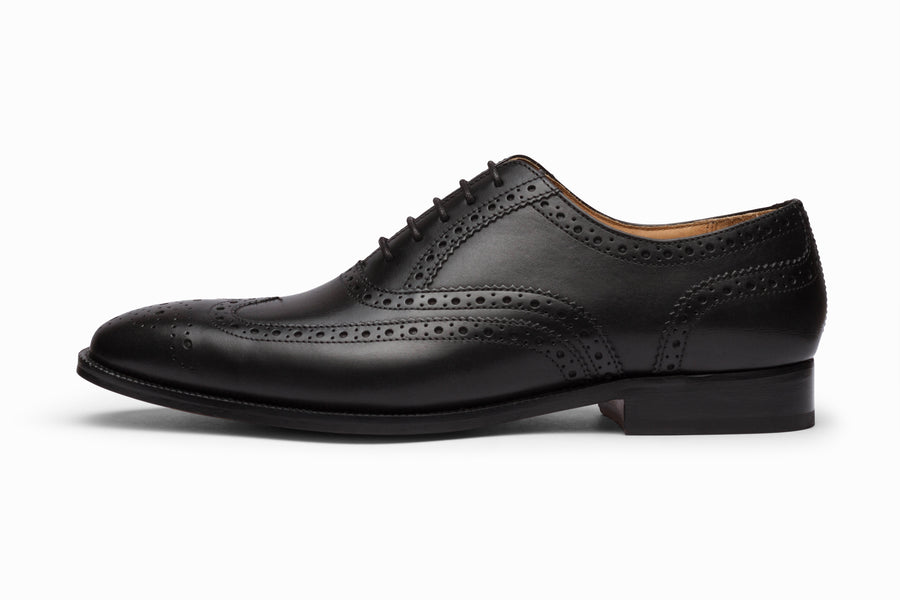 Full Brogue Wingtip Oxford - Black