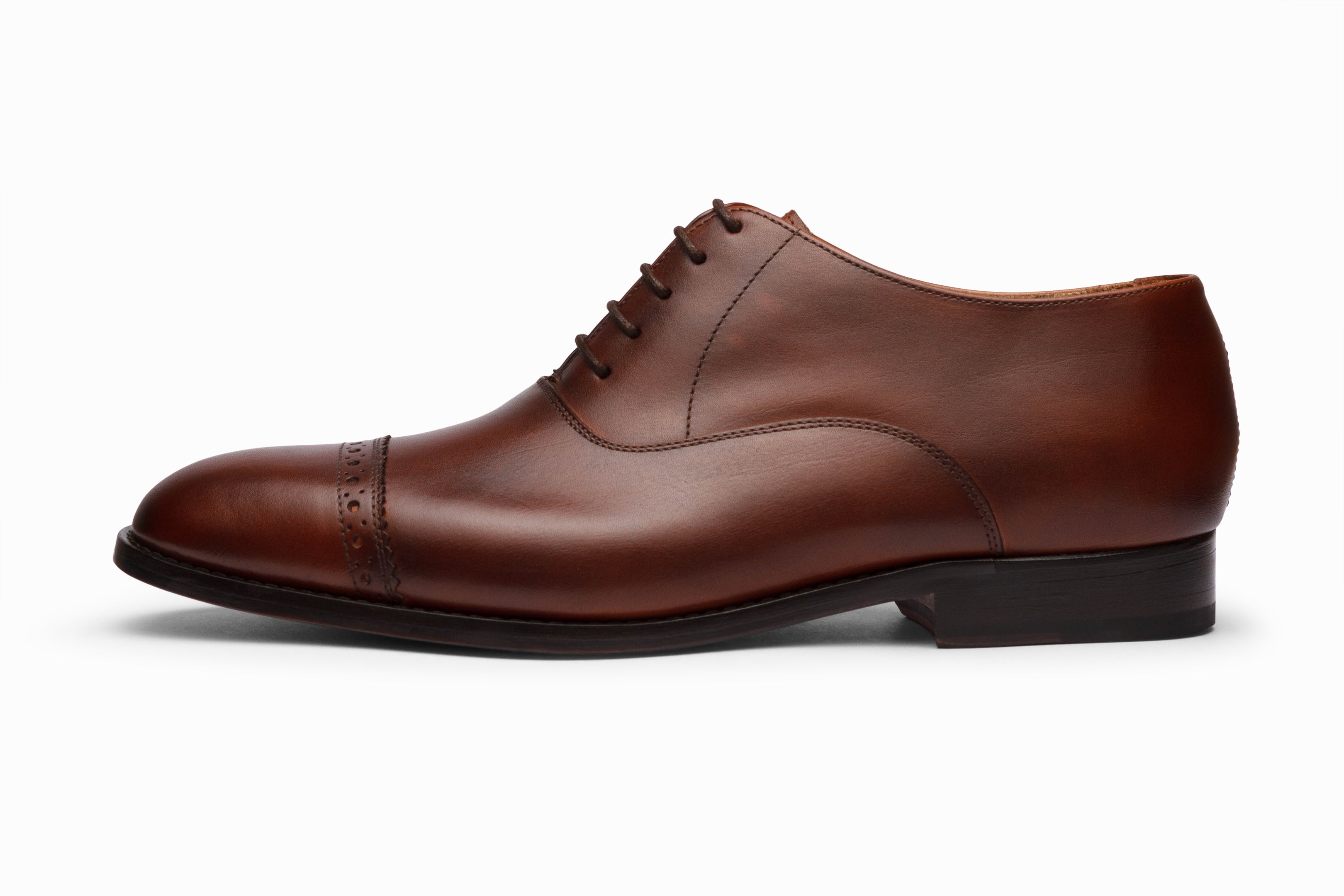 Quarter Brogue Oxford Brown | Men's Dress Shoe