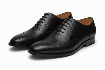 Full Brogue Wingtip Oxford - Black