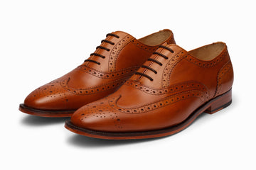 Full Brogue Wingtip Oxford - Tan