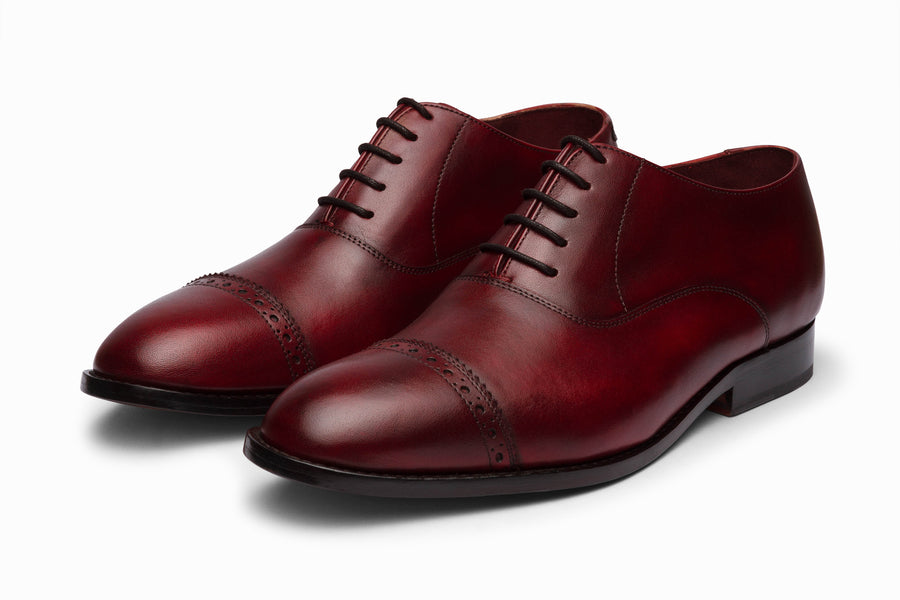 Quarter Brogue Oxford - Dark Oxblood UK 12 / US 13 / Eur 46 / Dark Oxblood Quarter Brogue Oxford - Dark Oxblood UK 12 / US 13 / Eur 46 / Dark Oxblood