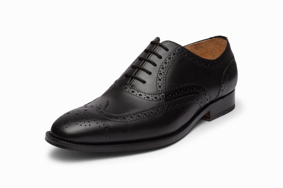 Full Brogue Wingtip Oxford - Black