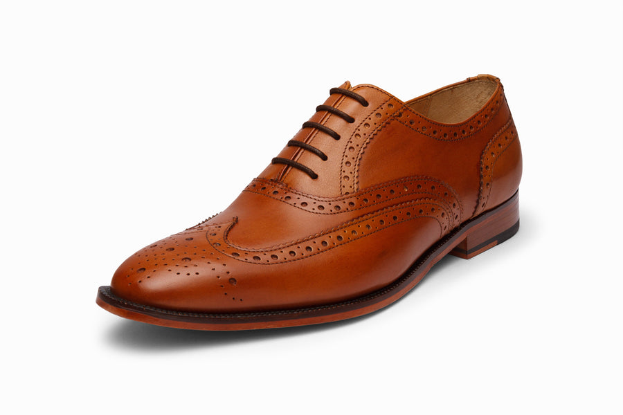 Full Brogue Wingtip Oxford - Tan