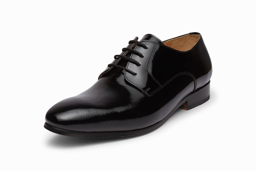 Plain Derby - Patent Black