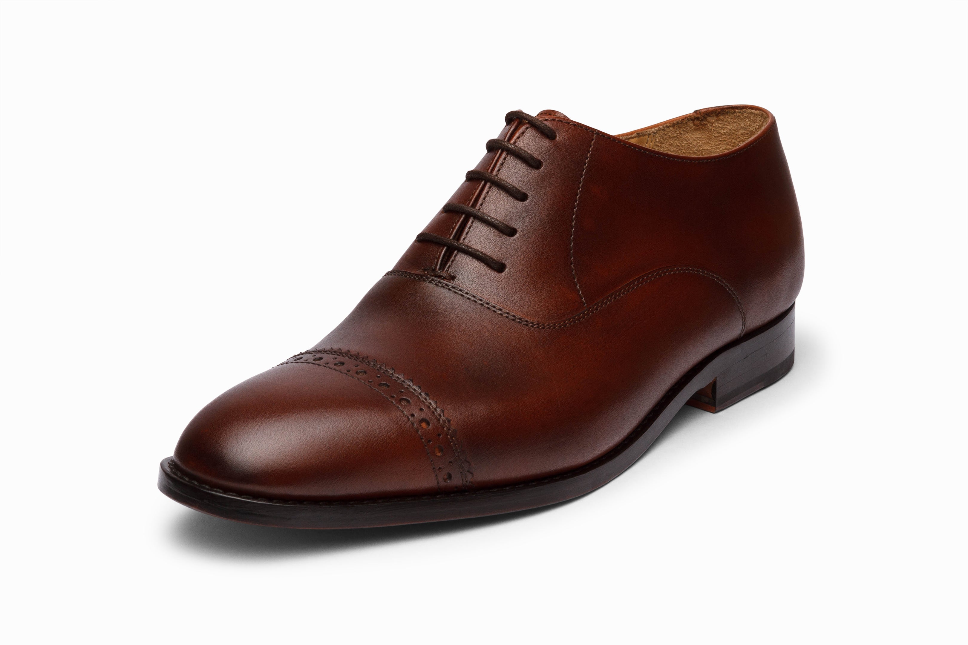 Quarter Brogue Oxford Brown | Men's Dress Shoe Quarter Brogue Oxford Brown | Men's Dress Shoe
