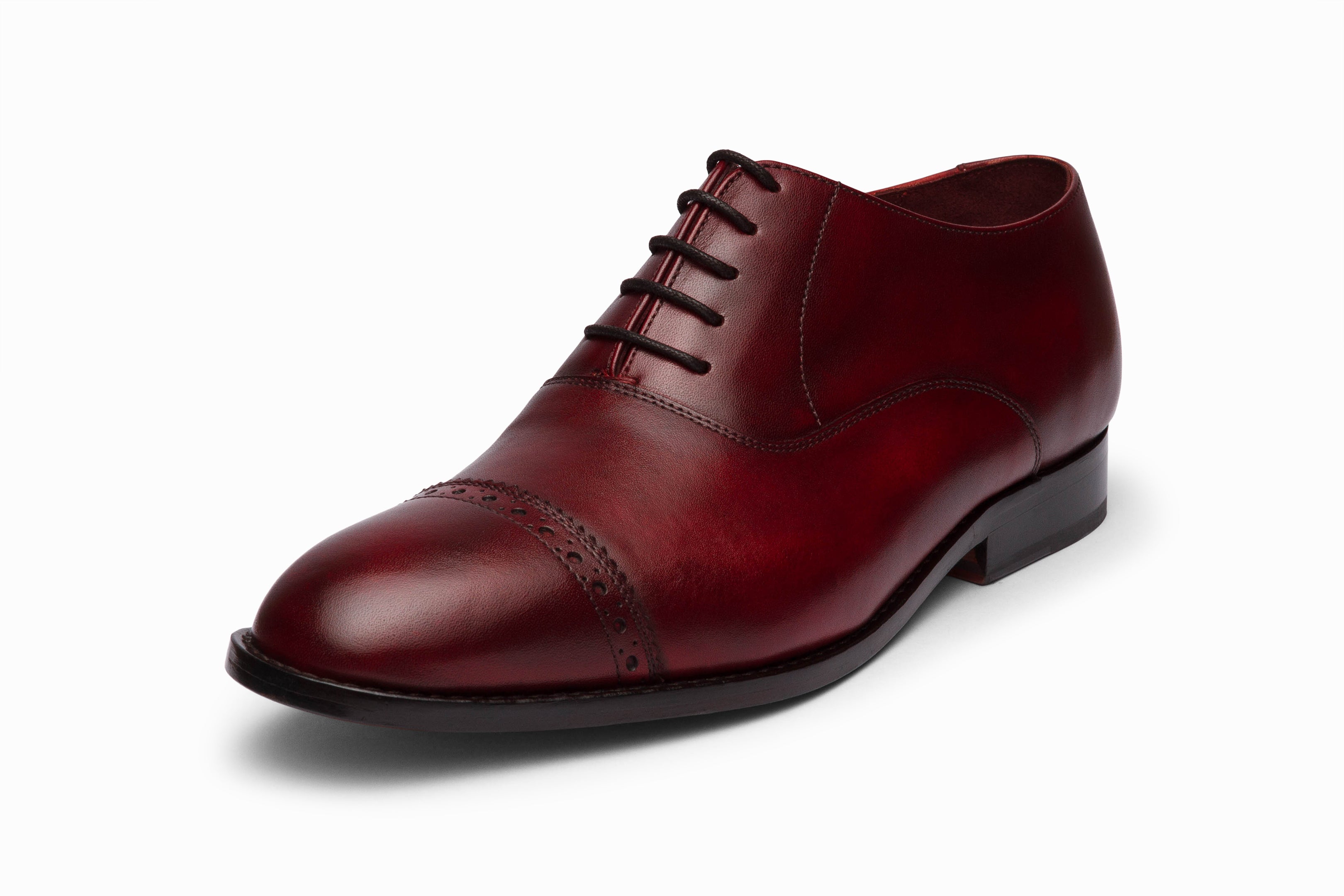 Quarter Brogue Oxford Dark Oxblood – 3DM Lifestyle
