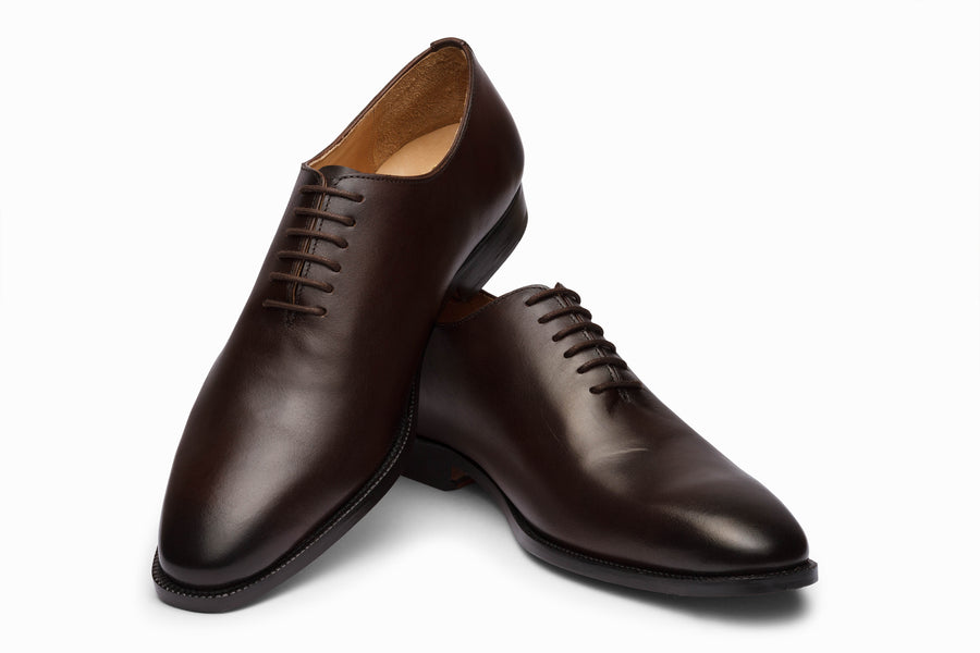Wholecut Oxford Dark Brown | Handcrafted Full-Grain Leather | 3DM UK 9 / US 10 / EUR 43 / Dark Brown Wholecut Oxford Dark Brown | Handcrafted Full-Grain Leather | 3DM UK 9 / US 10 / EUR 43 / Dark Brown