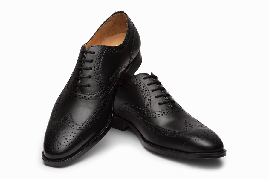 Full Brogue Wingtip Oxford - Black