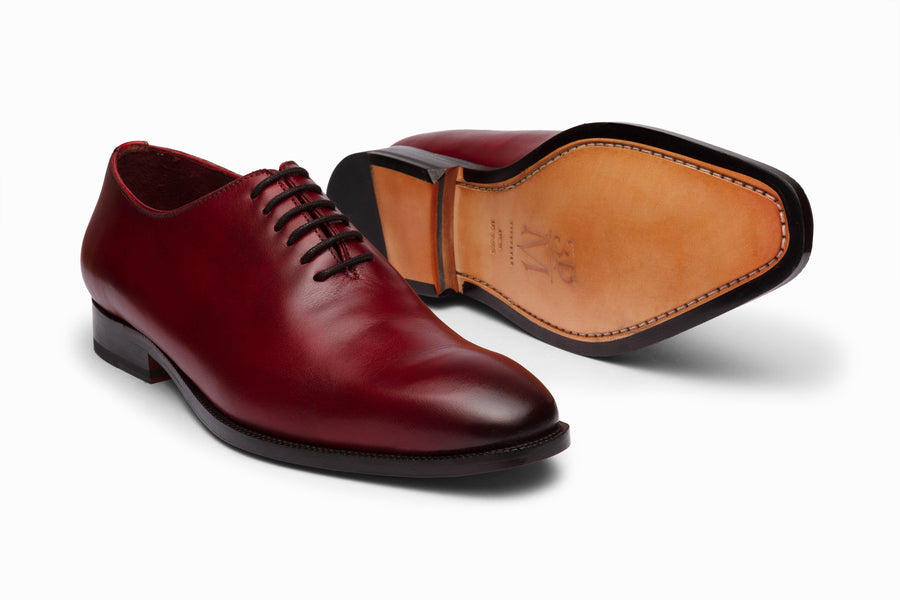 Plain Wholecut Oxford - Dark Oxblood