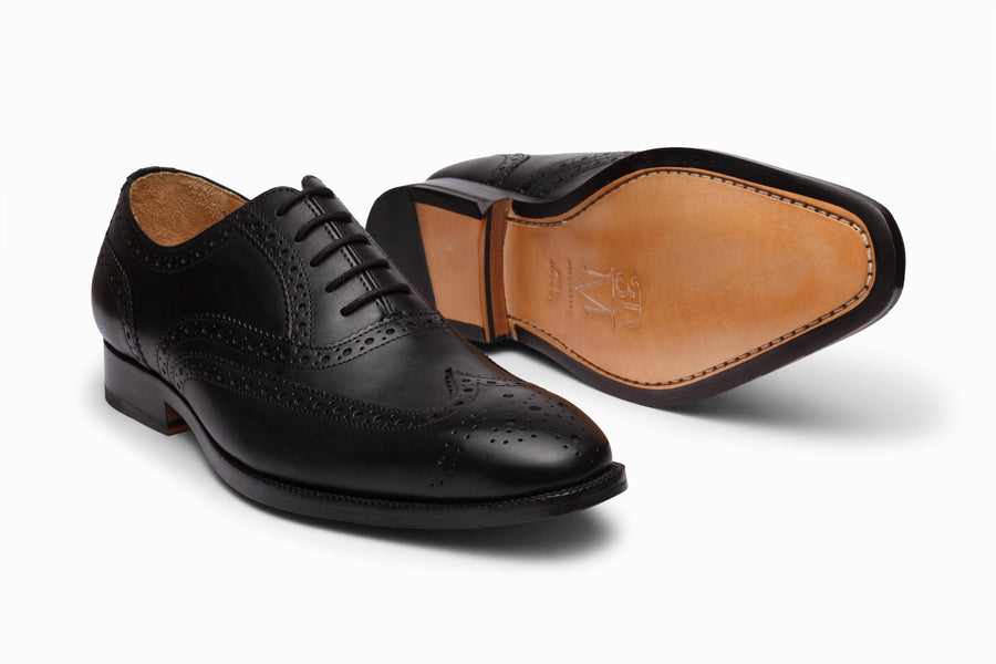 Full Brogue Wingtip Oxford - Black