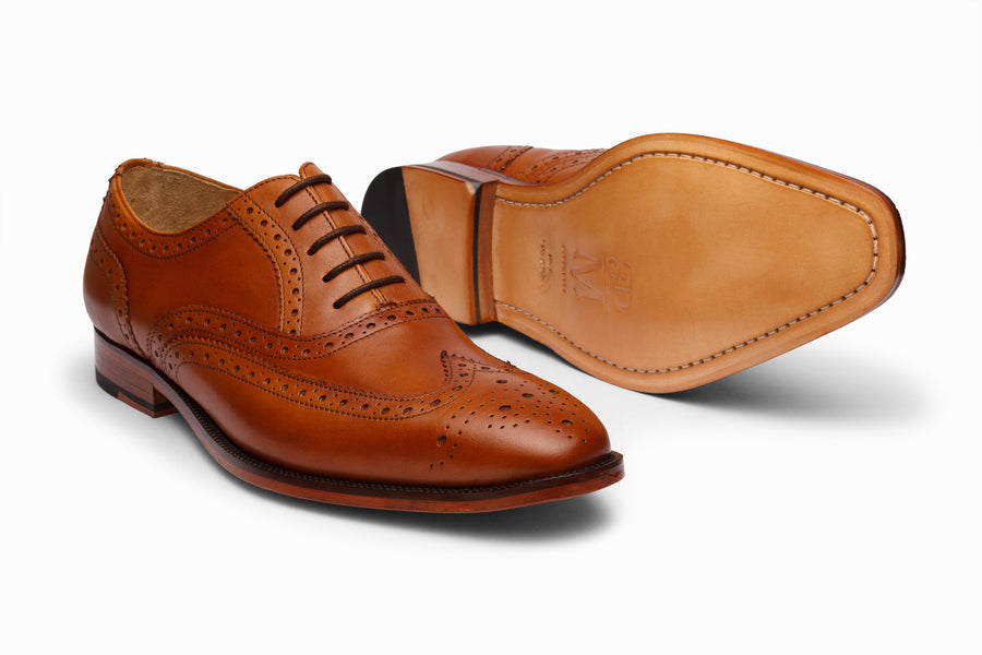 Full Brogue Wingtip Oxford - Tan