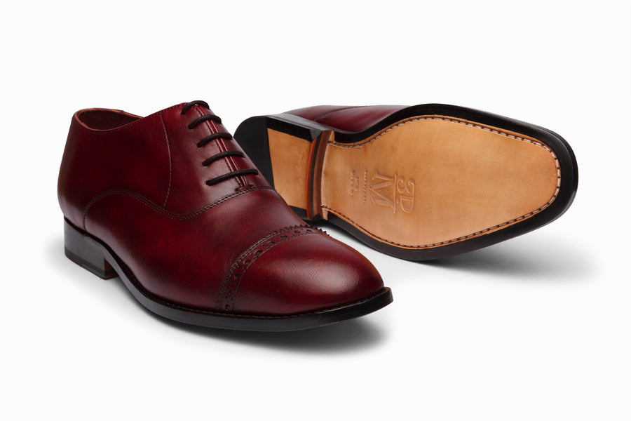 Quarter Brogue Oxford Dark Oxblood | 3DM Lifestyle Quarter Brogue Oxford Dark Oxblood | 3DM Lifestyle