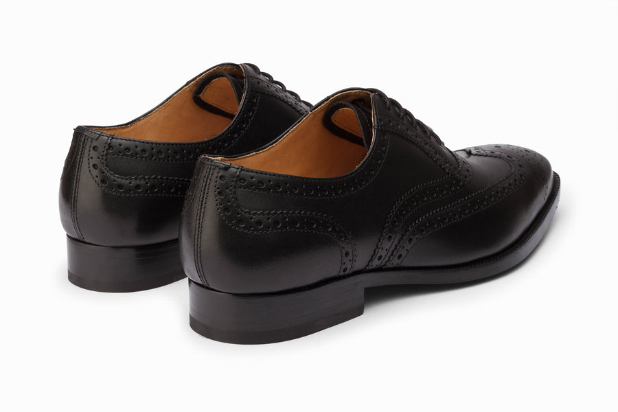 Full Brogue Wingtip Oxford - Black