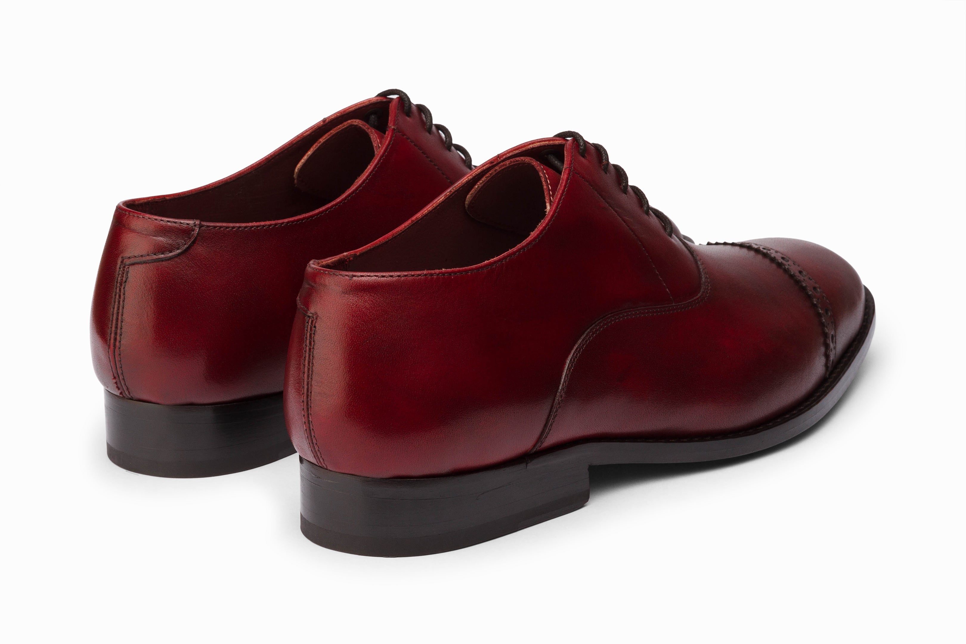 Christian Louboutin Dark Burgundy Men\'s Oxfords CHRISTIAN LOUBOUTIN - Cousin Corteo Leather Oxford Shoes  main image 2