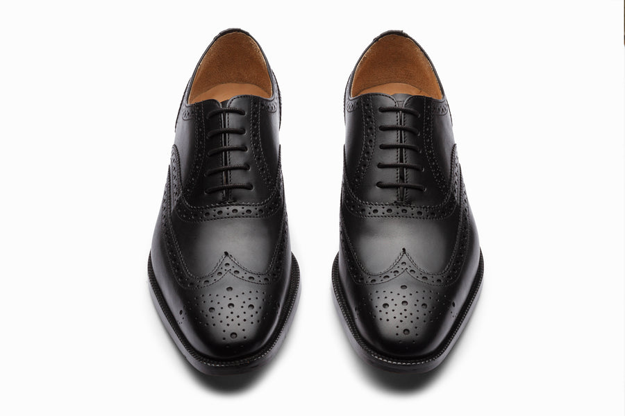 Full Brogue Wingtip Oxford - Black