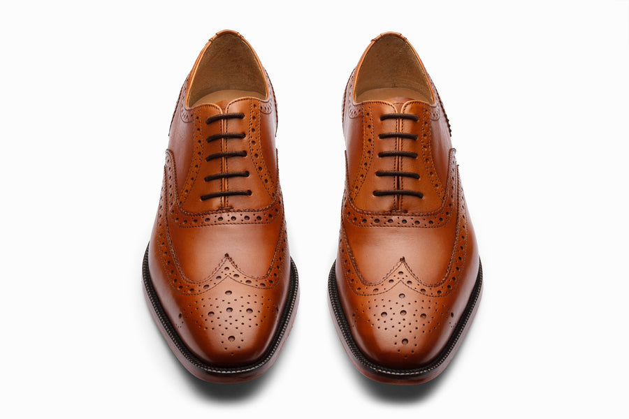 Full Brogue Wingtip Oxford - Tan