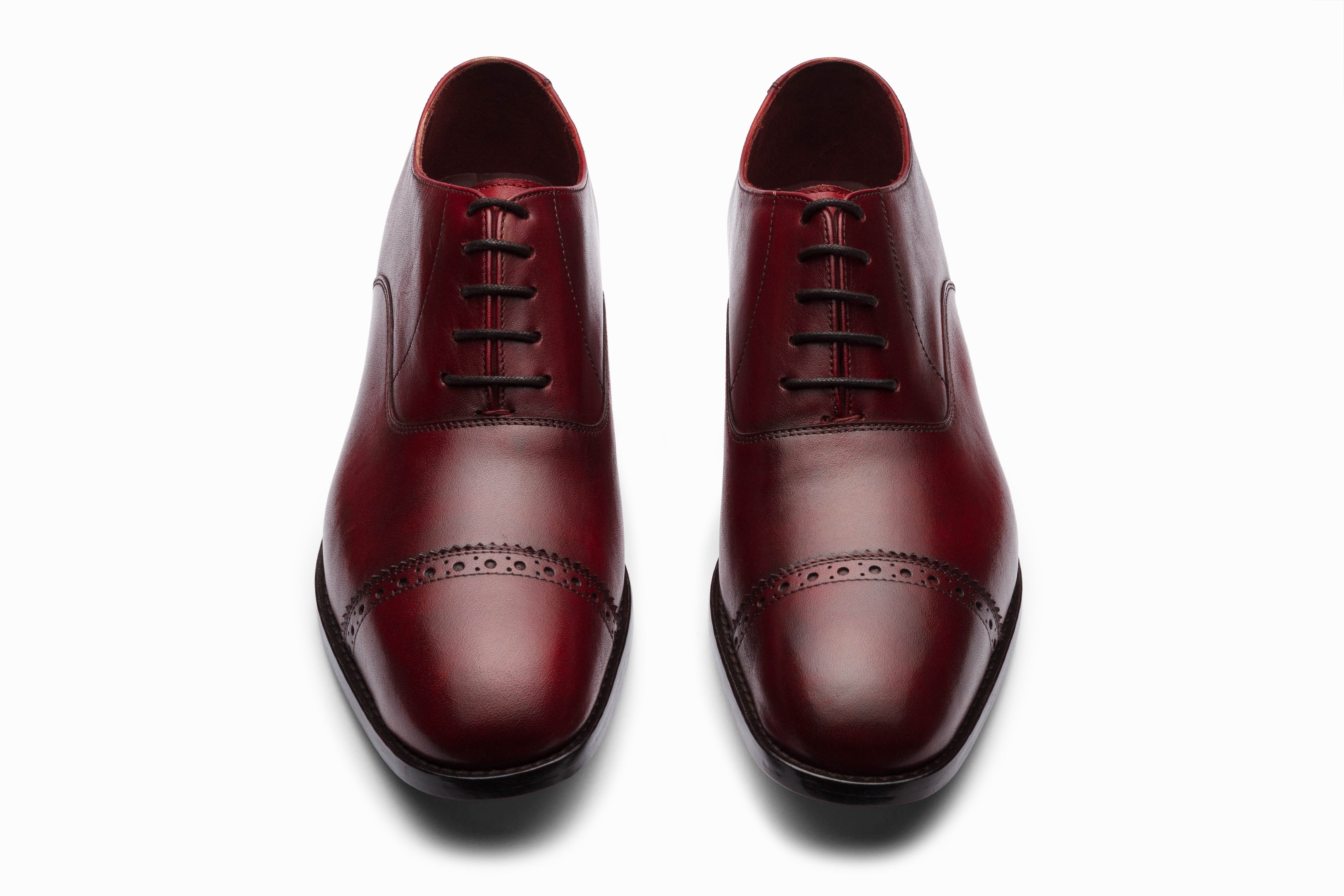 Quarter Brogue Oxford - Dark Oxblood – 3DM Lifestyle
