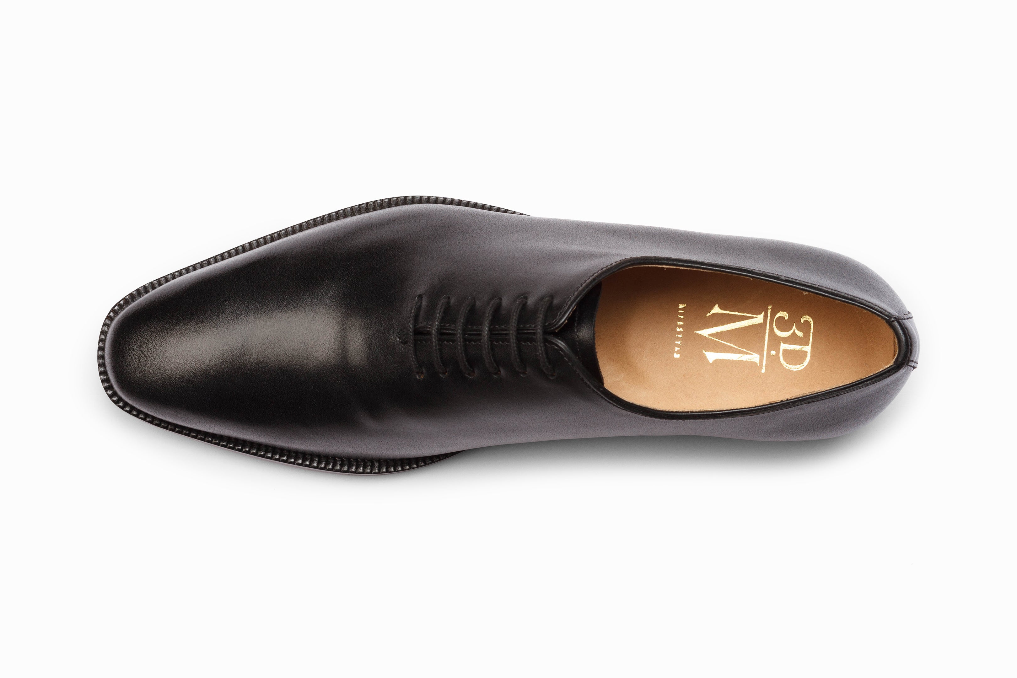 black wholecut dress shoes Oxford | Handcrafted Full-Grain Leather Select your size:8 These Spanish Carmina shoes Col Grp Seas: F-W Georgina Chiffon Midi Dress