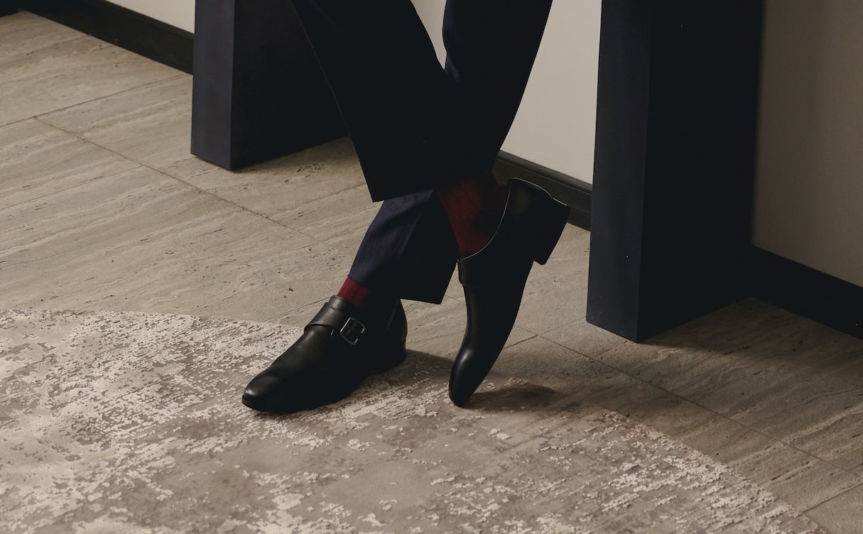 Single Monkstrap Black | Handcrafted Full-Grain Leather