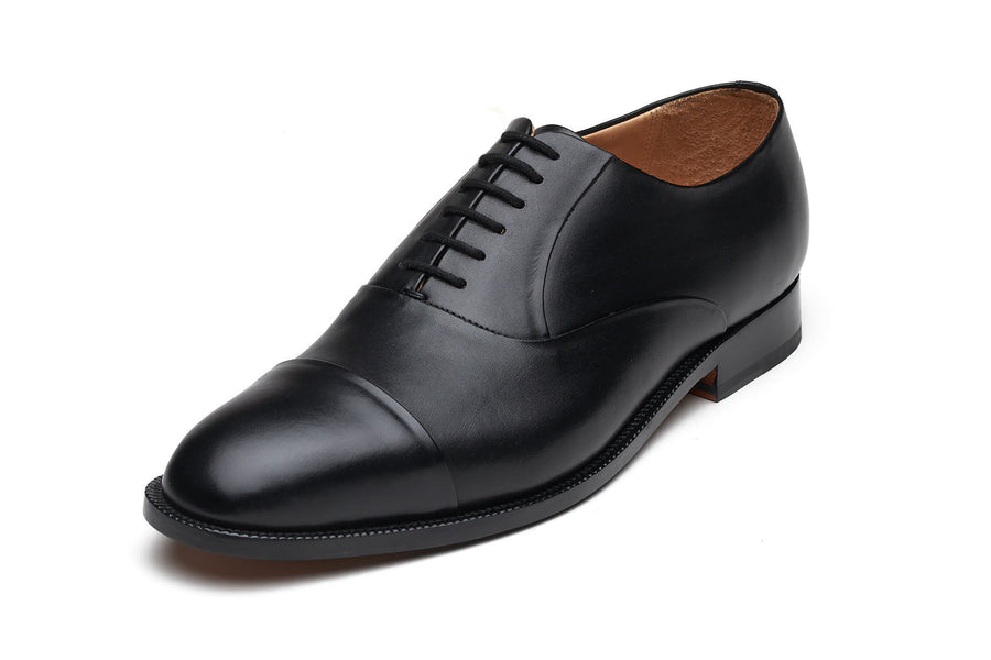 Blind Stitch Captoe Oxford - Black