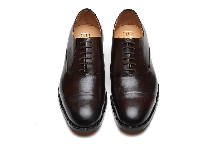 Blind Stitch Captoe Oxford - Dark Brown