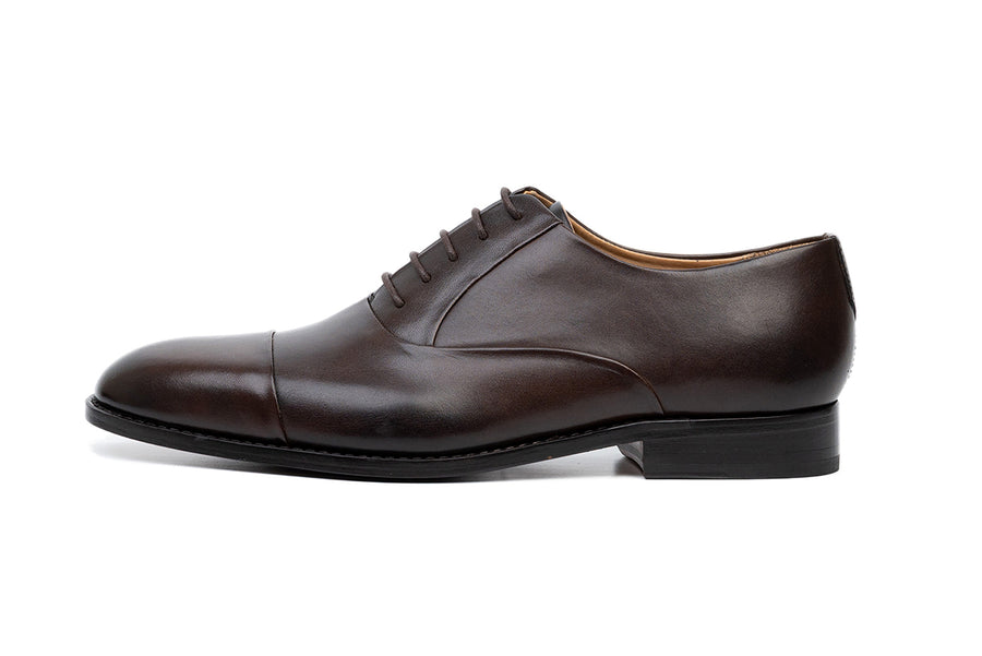 dark brown dress shoes men Ferro Aldo George Mfa19690 Mens Formal Classic Lace Up Tuxedo Oxford Dress Shoes, in Cognac, Men's Size 11
