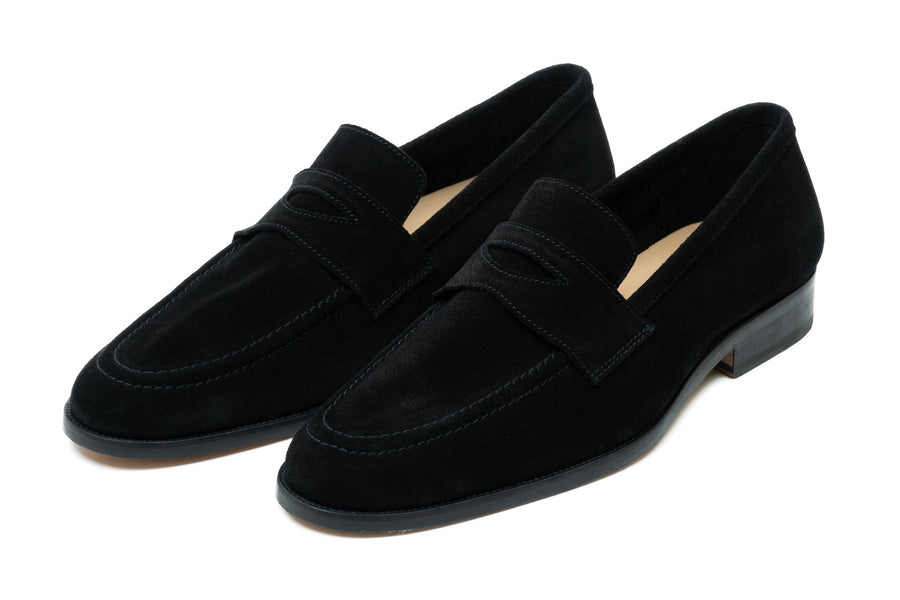 Soft Penny Loafers Black Suede | 3DM Lifestyle