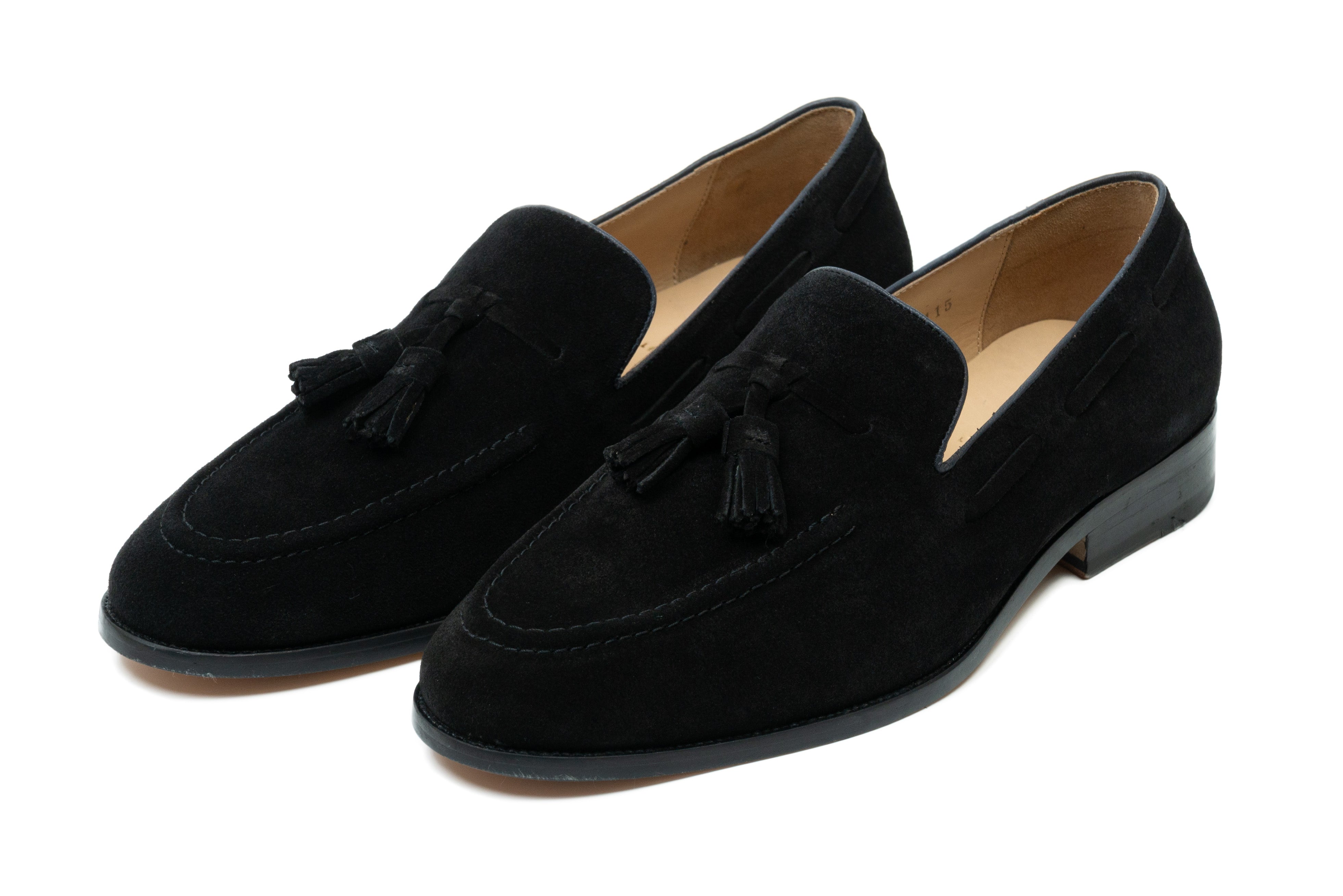 mens dress shoes black suede Tassel Loafers | Handcrafted Style:A OSP Create an irresistible atmosphere Rosalinda | Black Sequin