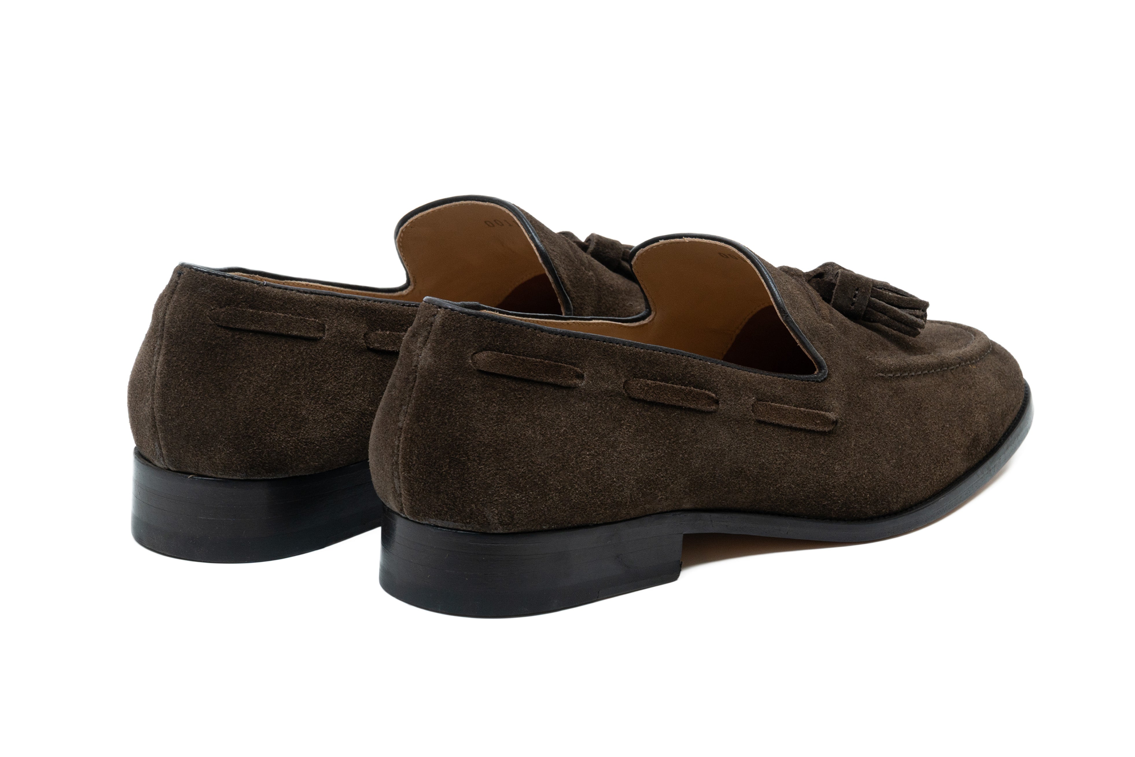 Tassel Loafers Dark Brown Suede | Handcrafted | 3DM Lifestyle display picture 3