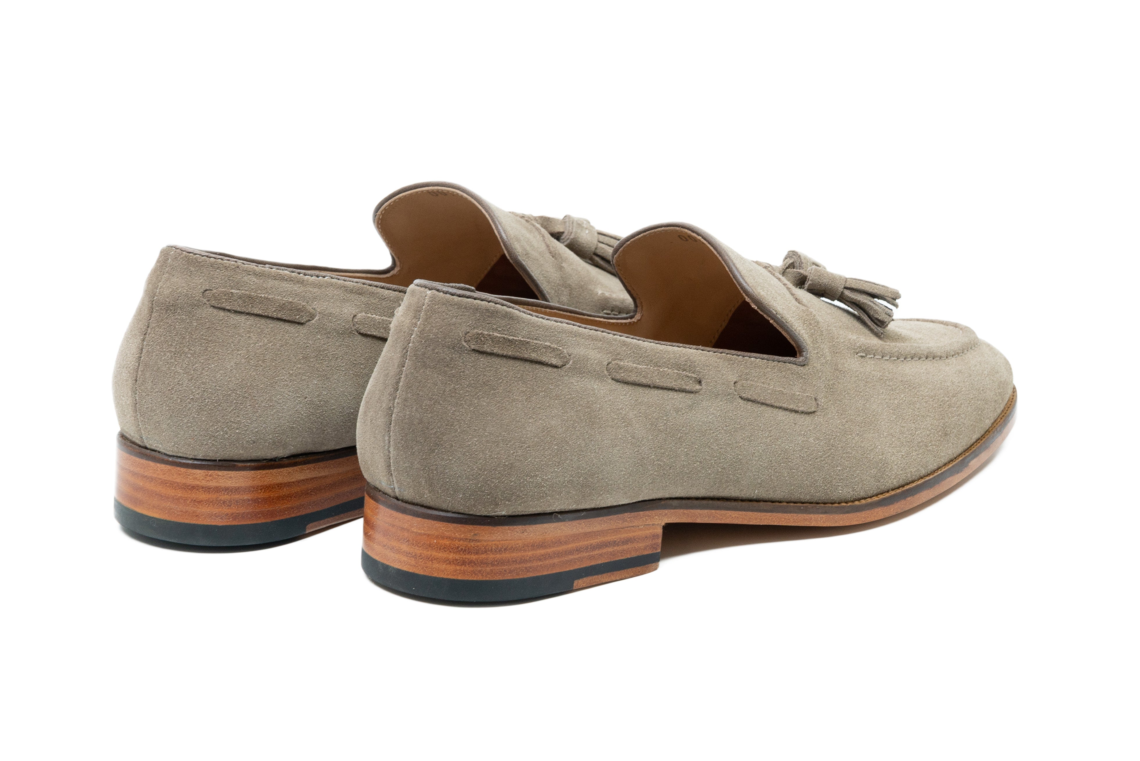 Tassel Loafers Taupe Suede | Handcrafted | 3DM Lifestyle display picture 2