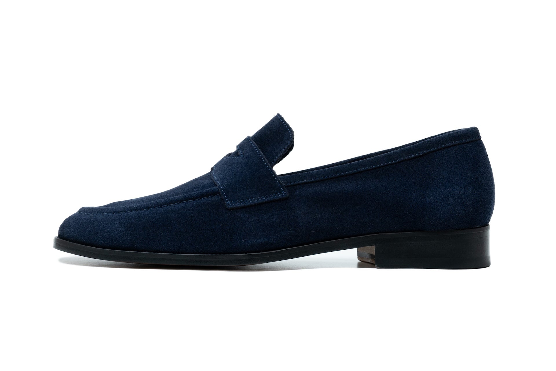 Men\'s Suede 3DMPenny Loafers in Navy- NWOT Soft Penny Loafers Navy Suede | 3DM Lifestyle main image 2