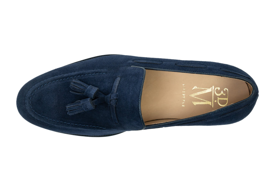 Tassel Loafers Navy Suede | Handcrafted | 3DM Lifestyle