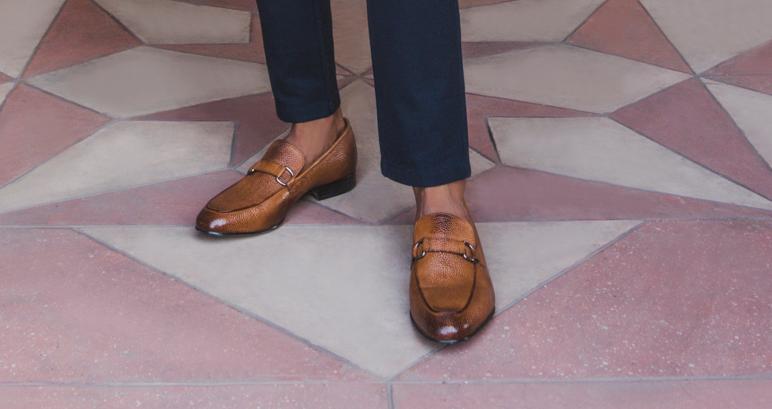 Lorenzo Leather Loafers Cedar Grain | 3DM Lifestyle display picture 1