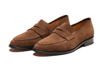Penny Loafer - Cognac Suede