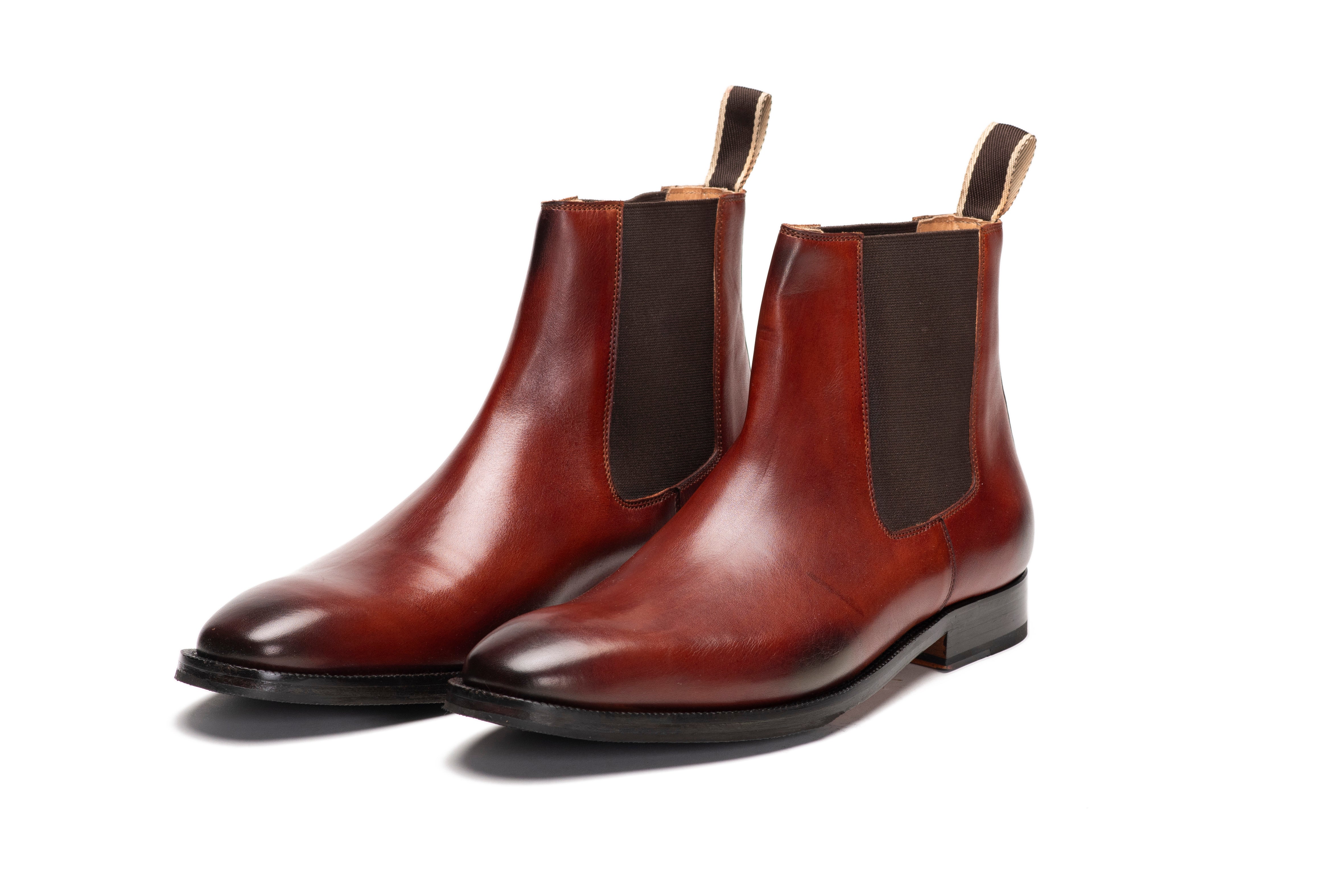 1313 chisel toe chelsea boots in brown best sale