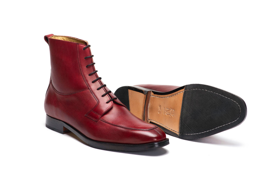 Apron Derby Boot - Dark Oxblood