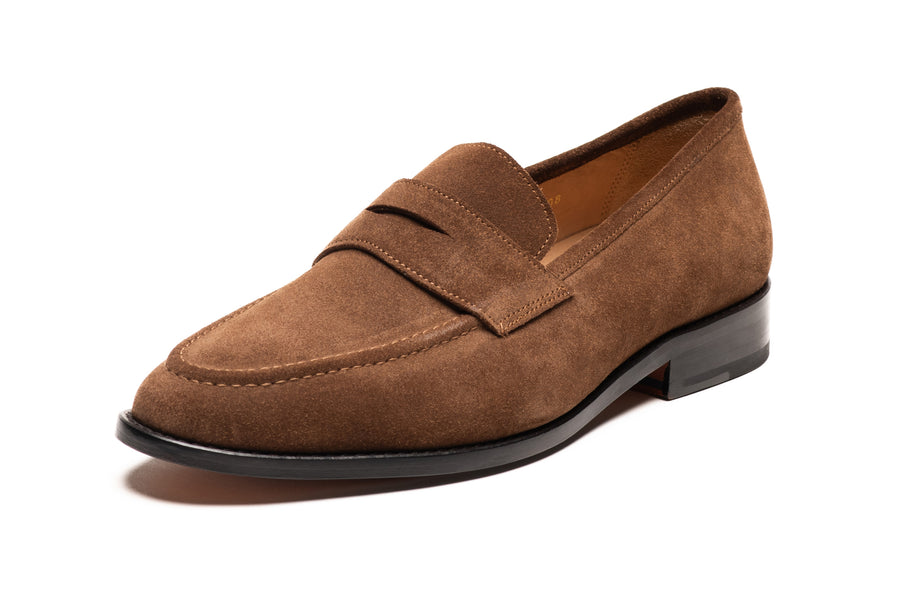 Penny Loafer - Cognac Suede