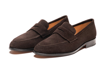 Penny Loafer - Dark Brown Suede