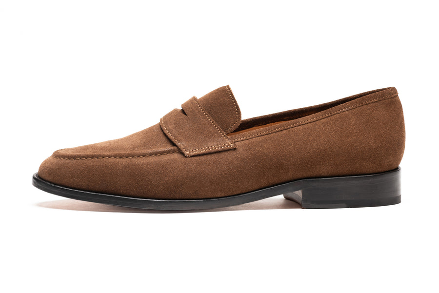 Penny Loafer - Cognac Suede