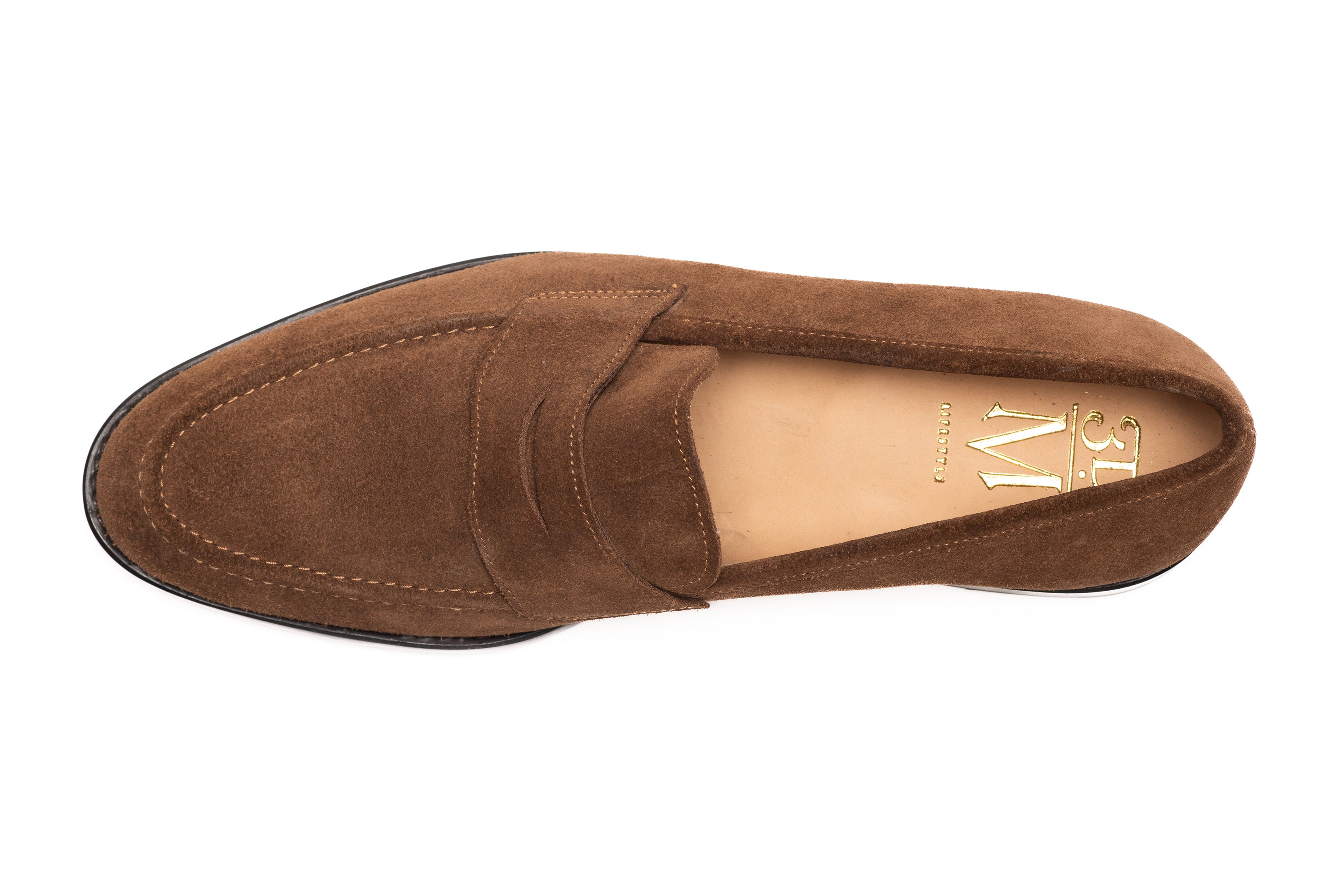 tobacco suede loafers Penny Loafer Tobacco Suede | Handcrafted