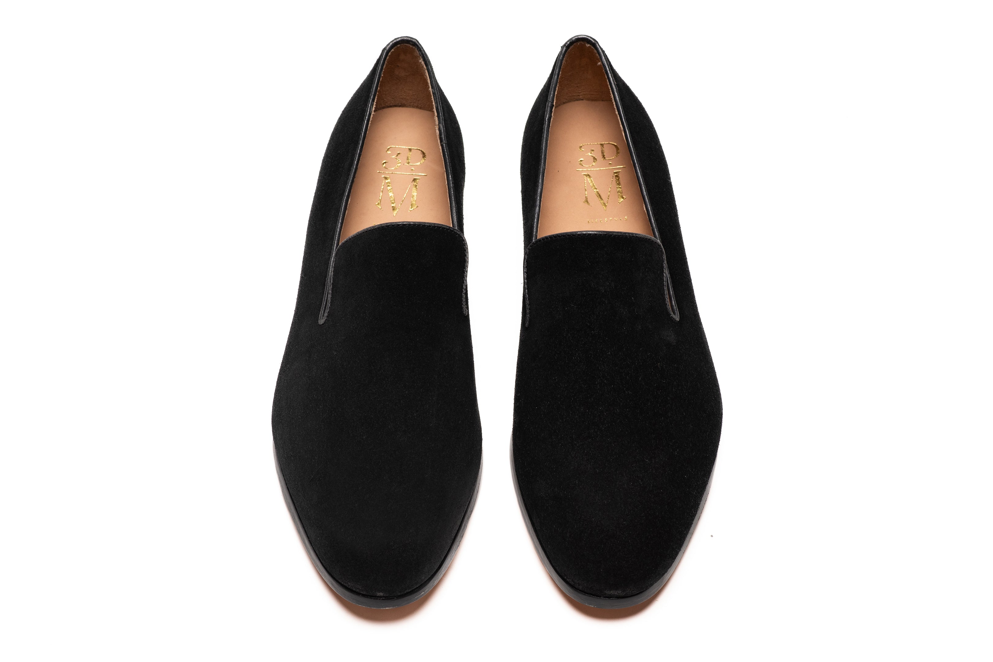 Mezlan Crespi Venetian Loafers Men’s 10M Black Glass Suede Slip-On Dress Shoes Venetian Slip On Loafer | SAS Shoes main image 2