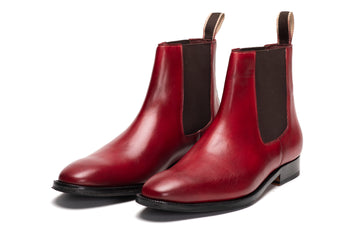 Chisel Toe Chelsea Boot - Dark Oxblood
