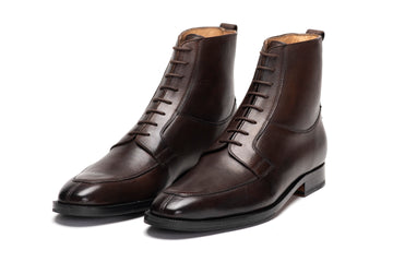 Apron Derby Boot - Dark Brown